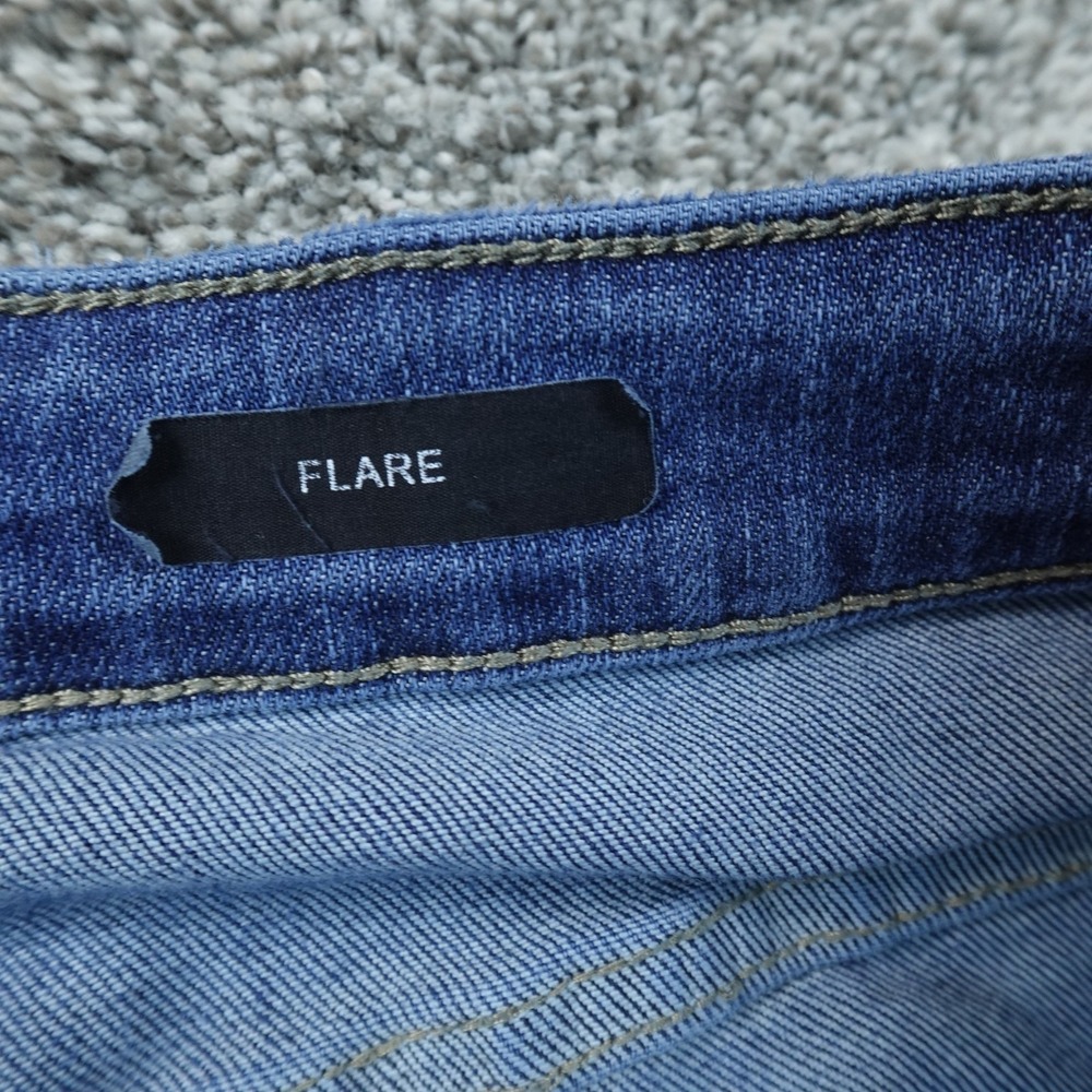 Judy Blue Jeans Womens 18W Dark Denim Pants High Rise Flare Bell Bottom Stretch - Picture 7 of 12